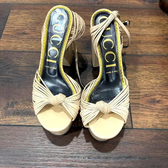 Gucci platform Sandals size 38.5 - Picture 1 of 15